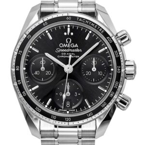 Omega Speedmaster Chronograph Stainless Steel Black Dial Automatic 324.30.38.50.01.001 100M Men's Watch