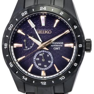 Seiko Presage Akebono Sharp Edged Series GMT Limited Edition Blue Dial Automatic SPB361J1 100M Men's Watch