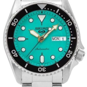 Seiko 5 Sports SKX Style Midi Teal Dial Automatic SRPK33K1 100M Men's Watch