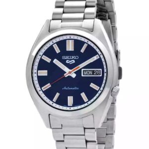 Seiko 5 Sports SNXS Series Stainless Steel Rinse Blue Dial Automatic SRPK87K1 100M Men's watch