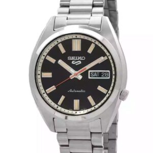 Seiko 5 Sports SNXS Series Stainless Steel Deep Black Wash Dial Automatic SRPK89K1 100M Men's watch
