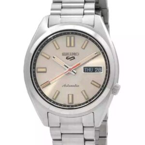 Seiko 5 Sports SNXS Series Stainless Steel Beige Dial Automatic SRPK91K1 100M Men's watch