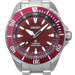 Seiko Prospex Sea Samurai Shog-urai Stainless Steel Red Dial Automatic Diver's SRPL11K1 200M Men's Watch