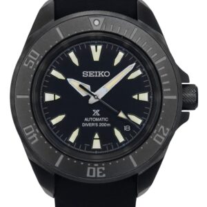 Seiko Prospex Sea Samurai Shog-urai Silicone Strap Black Dial Automatic Diver's SRPL15K1 200M Men's Watch