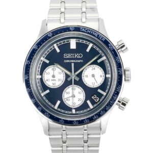 Seiko Chronograph Stainless Steel Blue Dial Quartz SSB477P1 Men's Watch