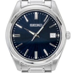 Seiko Stainless Steel Blue Dial Quartz SUR309P1 100M Men's Watch