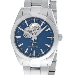 Tissot T-Classic Gentleman Powermatic 80 Open Heart Blue Dial Automatic T127.407.11.041.01 100M Men's Watch