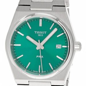 Tissot PRX T-Classic Stainless Steel Green Dial Quartz T137.210.11.081.00 100M Unisex Watch