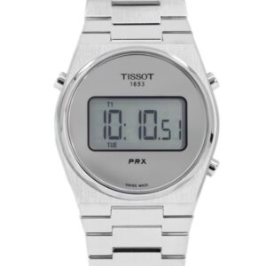 Tissot T-Classic PRX Digital Stainless Steel Silver Mirror Dial Quartz T137.263.11.030.00 100M Unisex Watch