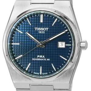 Tissot PRX T-Classic Powermatic 80 Stainless Steel Blue Dial T137.407.11.041.00 T1374071104100 100M Men's Watch