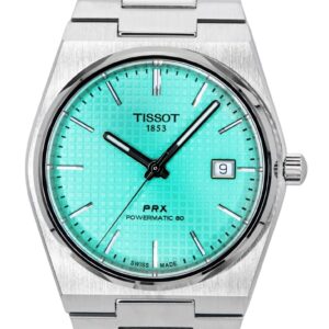 Tissot PRX Powermatic 80 Stainless Steel Light Green Dial Automatic T137.407.11.091.01 100M Men's Watch