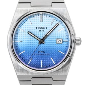 Tissot PRX Powermatic 80 Gradient Stainless Steel Ice Blue Chameleon Dial Automatic T137.407.11.351.01 100M Men's Watch