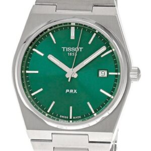 Tissot T-Classic PRX Stainless Steel Green Dial Quartz T137.410.11.091.00 100M Men's Watch