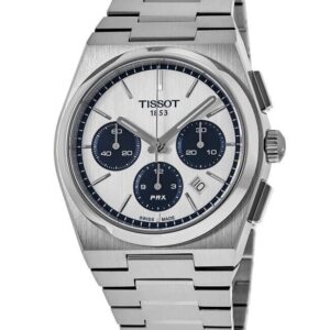 Tissot PRX T-Classic Chronograph White Dial Automatic T137.427.11.011.01 100M Men's Watch