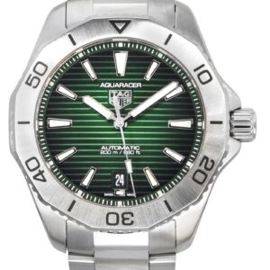 Tag Heuer Aquaracer Professional Date Sunray Brushed Green Dial Automatic Diver's WBP2115.BA0627 200M Men's Watch