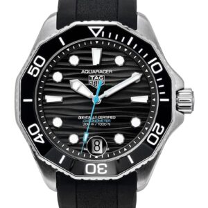 Tag Heuer Aquaracer Rubber Strap Black Dial Automatic Diver's WBP5110.FT6257 300M Men's Watch