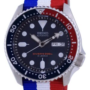 Seiko Automatic Diver's Polyester Japan Made SKX009J1-var-NATO25 200M Men's Watch