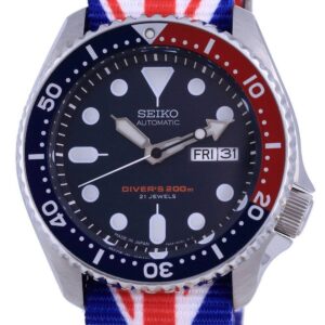 Seiko Automatic Diver's Polyester Japan Made SKX009J1-var-NATO28 200M Men's Watch