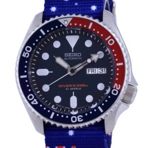 Seiko Automatic Diver's Polyester Japan Made SKX009J1-var-NATO30 200M Men's Watch
