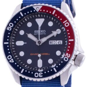 Seiko Automatic Diver's Deep Blue SKX009K1-var-NATO8 200M Men's Watch