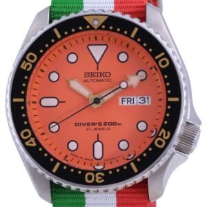 Seiko Automatic Diver's Japan Made Polyester SKX011J1-var-NATO23 200M Men's Watch