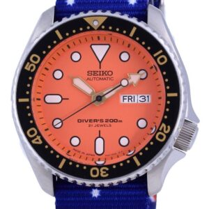 Seiko Automatic Diver's Japan Made Polyester SKX011J1-var-NATO30 200M Men's Watch