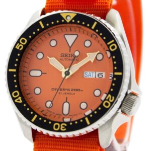Seiko Automatic Diver's 200M NATO Strap SKX011J1-var-NATO7 Men's Watch