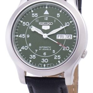Seiko 5 Military SNK805K2-var-SS3 Automatic Black Leather Strap Men's Watch