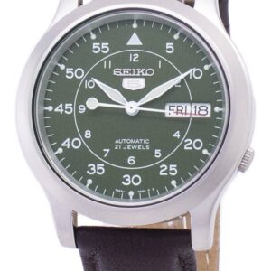 Seiko 5 Military SNK805K2-var-SS4 Automatic Brown Leather Strap Men's Watch