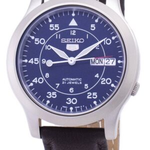 Seiko 5 Military SNK807K2-var-SS4 Automatic Brown Leather Strap Men's Watch
