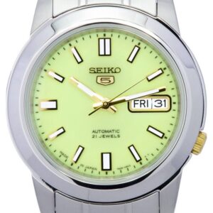 Seiko 5 Stainless Steel Green Dial Automatic SNKK19 SNKK19J1 SNKK19J Men's Watch