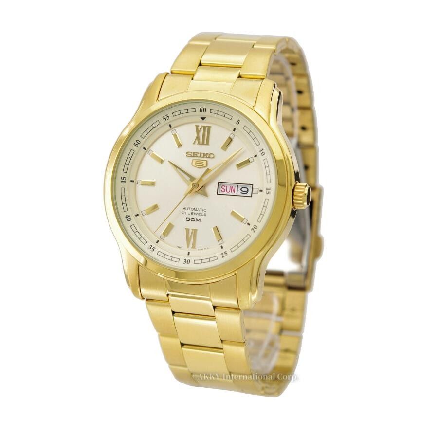 Seiko 5 Automatic Gold Tone Dial SNKP20 SNKP20K1 SNKP20K Men's