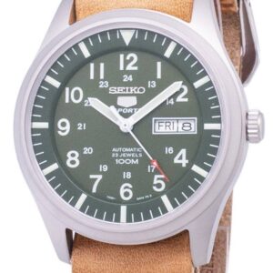 Seiko 5 Sports SNZG09K1-var-LS18 Automatic Brown Leather Strap Men's Watch
