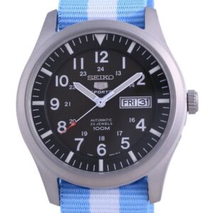 Seiko 5 Sports Military Automatic Polyester SNZG09K1-var-NATO24 100M Men's Watch