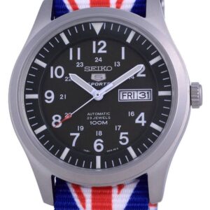 Seiko 5 Sports Military Automatic Polyester SNZG09K1-var-NATO28 100M Men's Watch