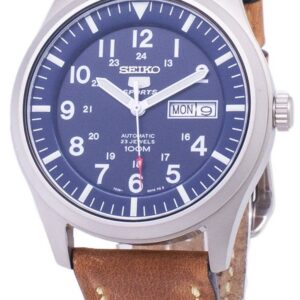 Seiko 5 Sports SNZG11K1-var-LS17 Automatic Brown Leather Strap Men's Watch