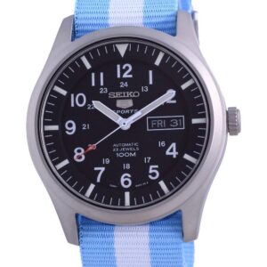 Seiko 5 Sports Automatic Polyester SNZG15K1-var-NATO24 100M Menâ€™s Watch