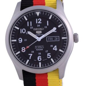 Seiko 5 Sports Automatic Polyester SNZG15K1-var-NATO26 100M Menâ€™s Watch