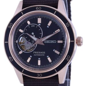 Seiko Presage Style 60's Open Heart Black Dial Automatic SSA426 SSA426J1 SSA426J Men's Watch