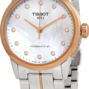 Tissot Luxury Lady Powermatic 80 Diamond Accents Automatic T086.207.22.116.00 T0862072211600 Women's Watch