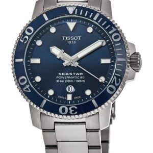Tissot Seastar 1000 Professional Powermatic 80 Blue Dial Diver's T120.407.11.041.03 T1204071104103 300M Men's Watch
